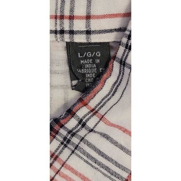 Kenneth Cole Reaction Men's Red Striped Long Sleeve‎ Button Down Shirt Size XL - Picture 8 of 16